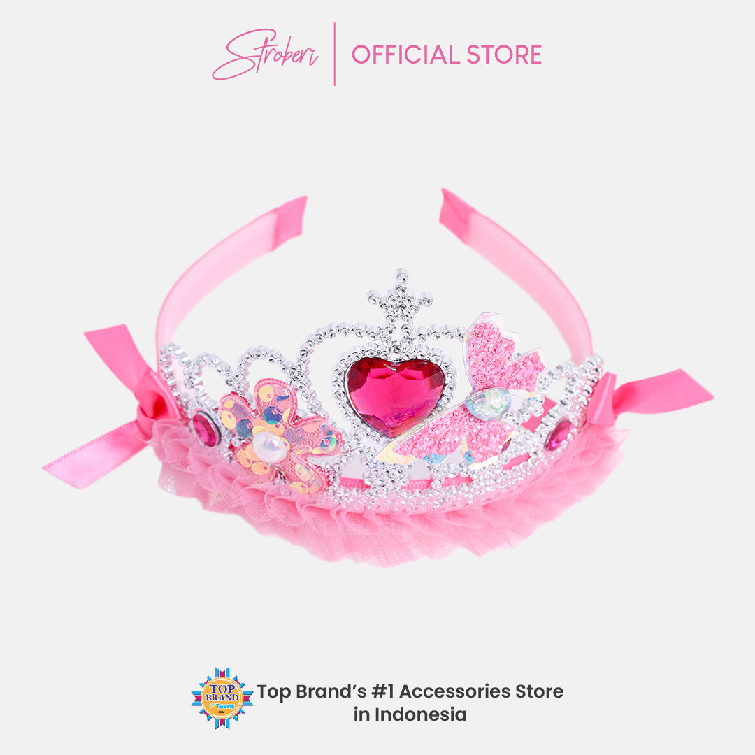 Stroberi Love Crown Headband