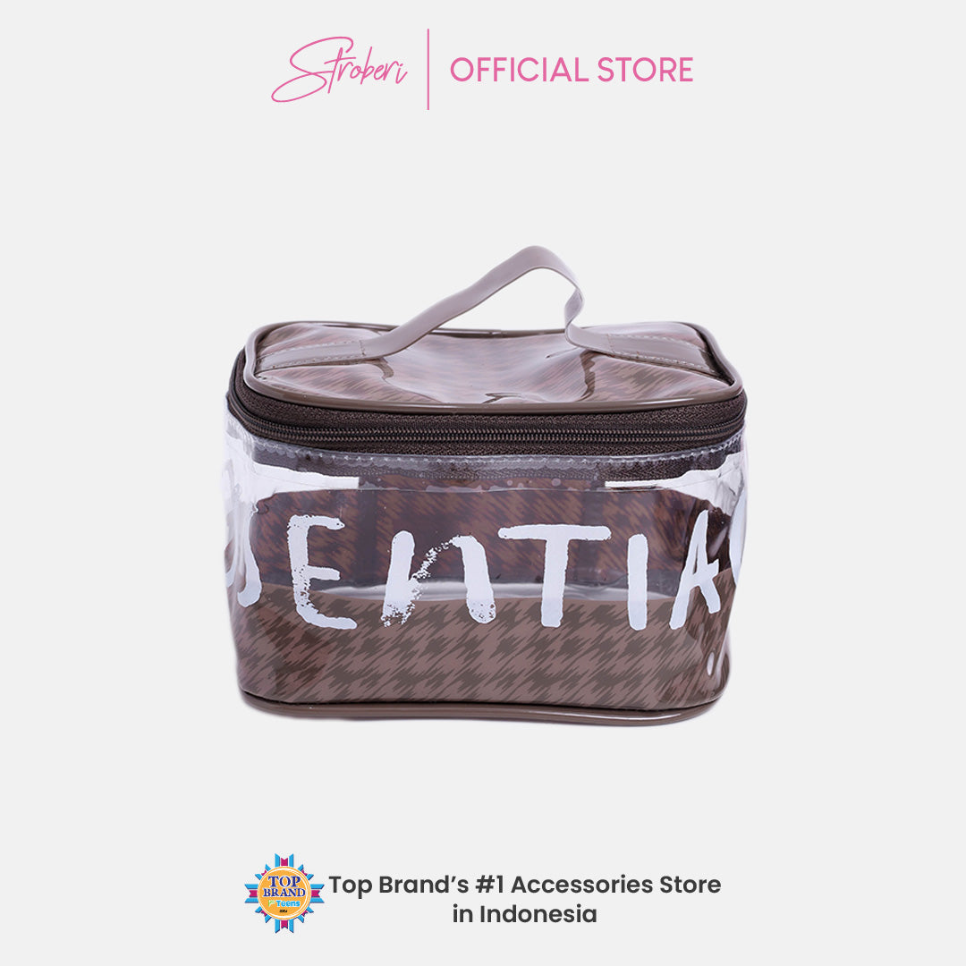 Stroberi Houndstooth Pouch Series