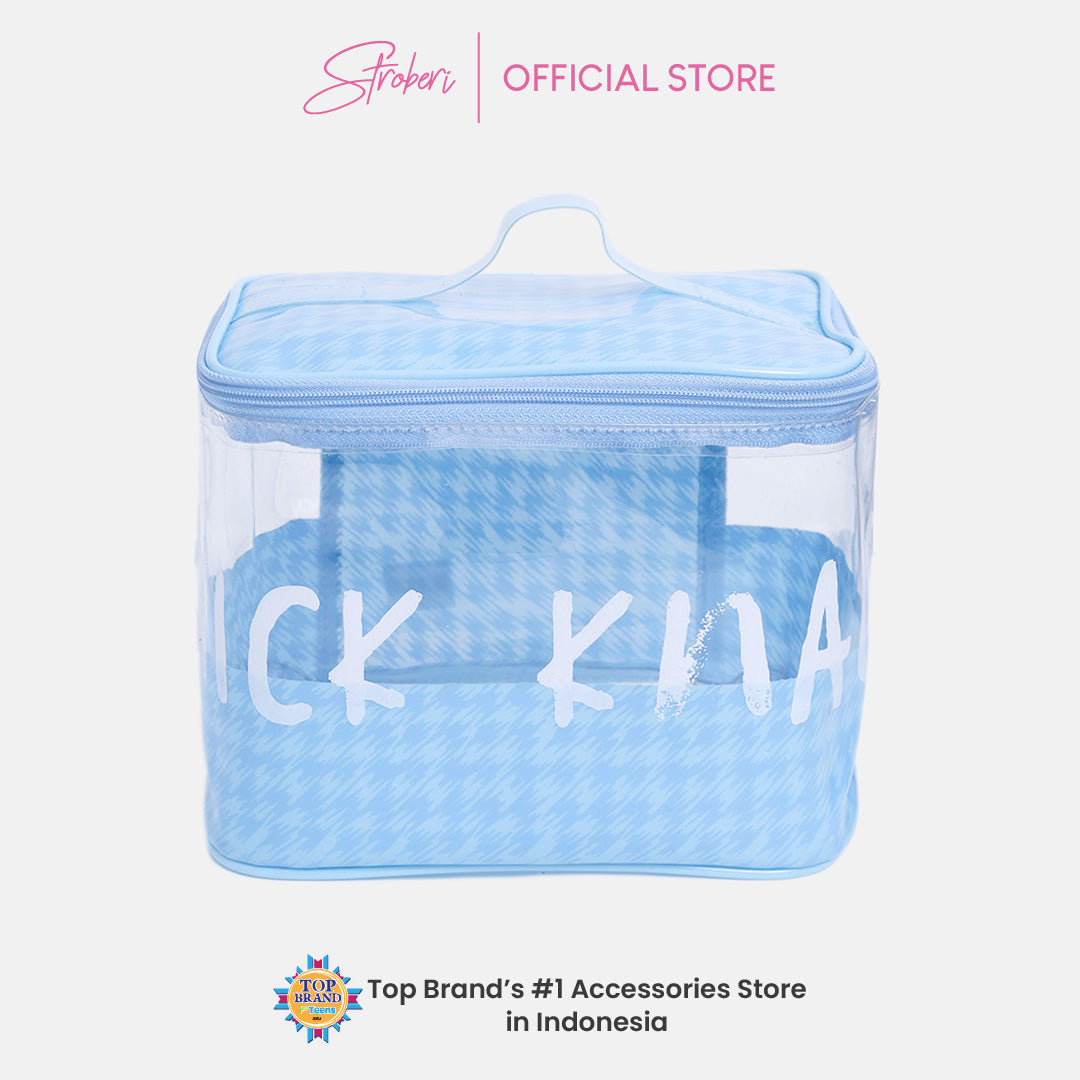 Stroberi Houndstooth Pouch Series