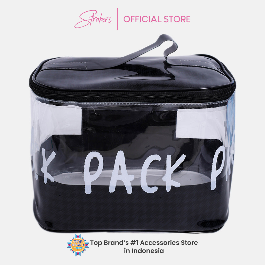 Stroberi Houndstooth Pouch Series