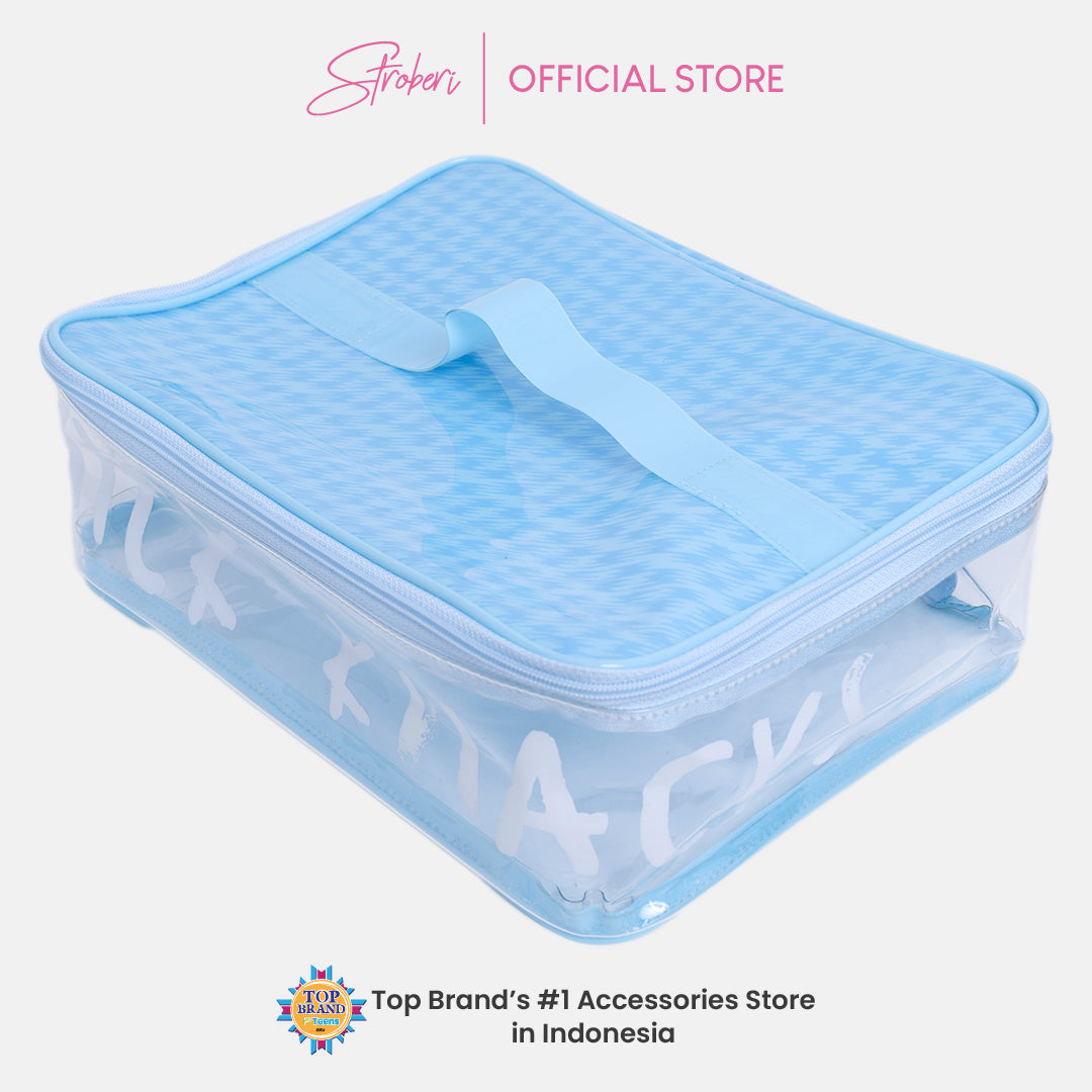 Stroberi Houndstooth Pouch Series