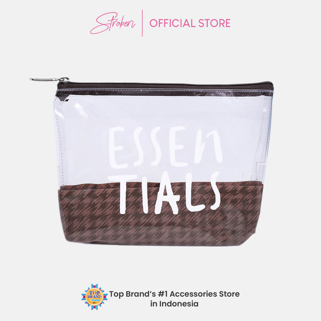 Stroberi Houndstooth Pouch Series