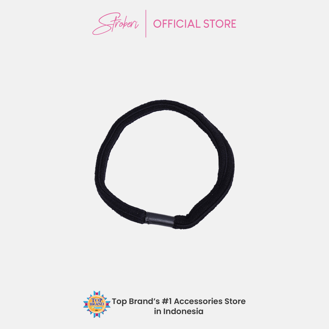 Stroberi List Simple Color Hair Tie