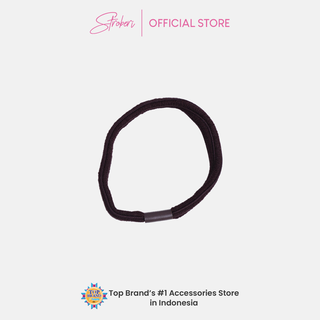 Stroberi List Simple Color Hair Tie