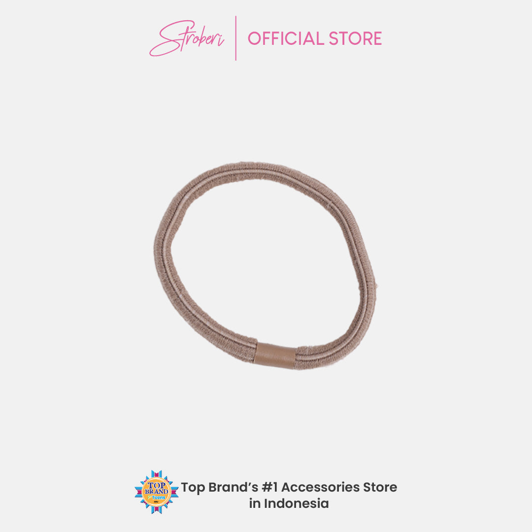Stroberi List Simple Color Hair Tie