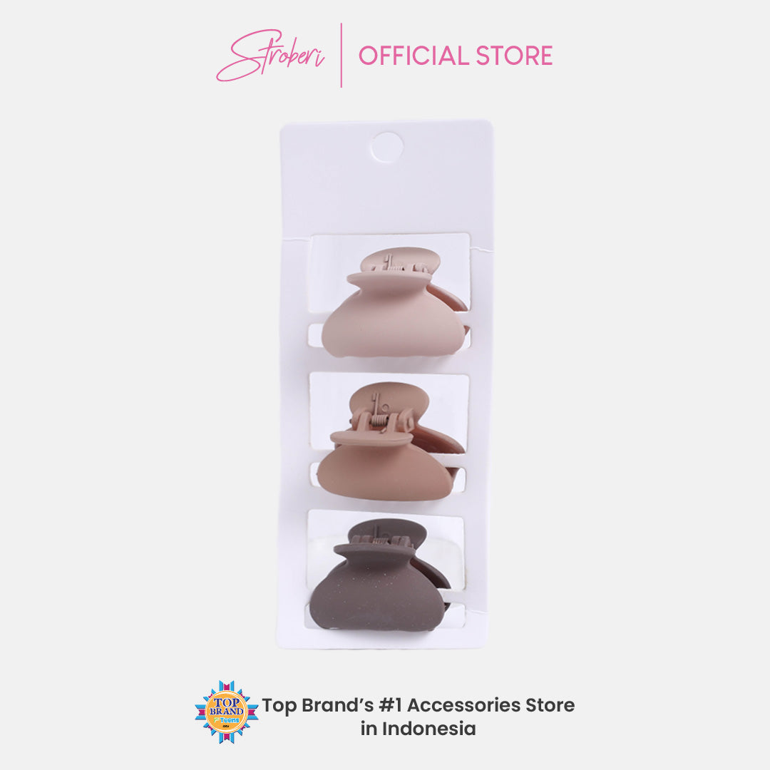 Stroberi Doff Hole Hair Clip Set