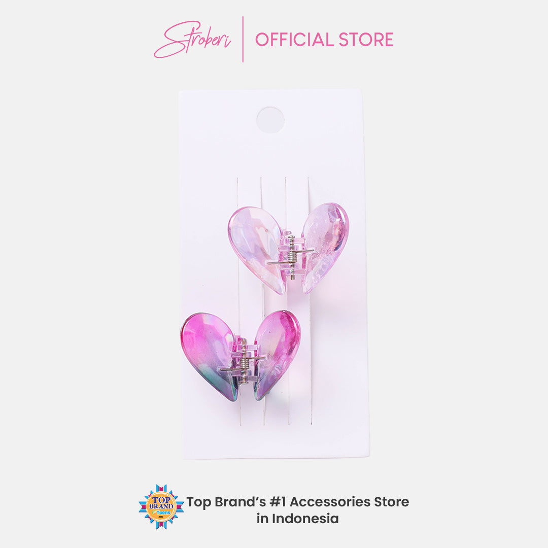 Stroberi Shape Hair Clip Set