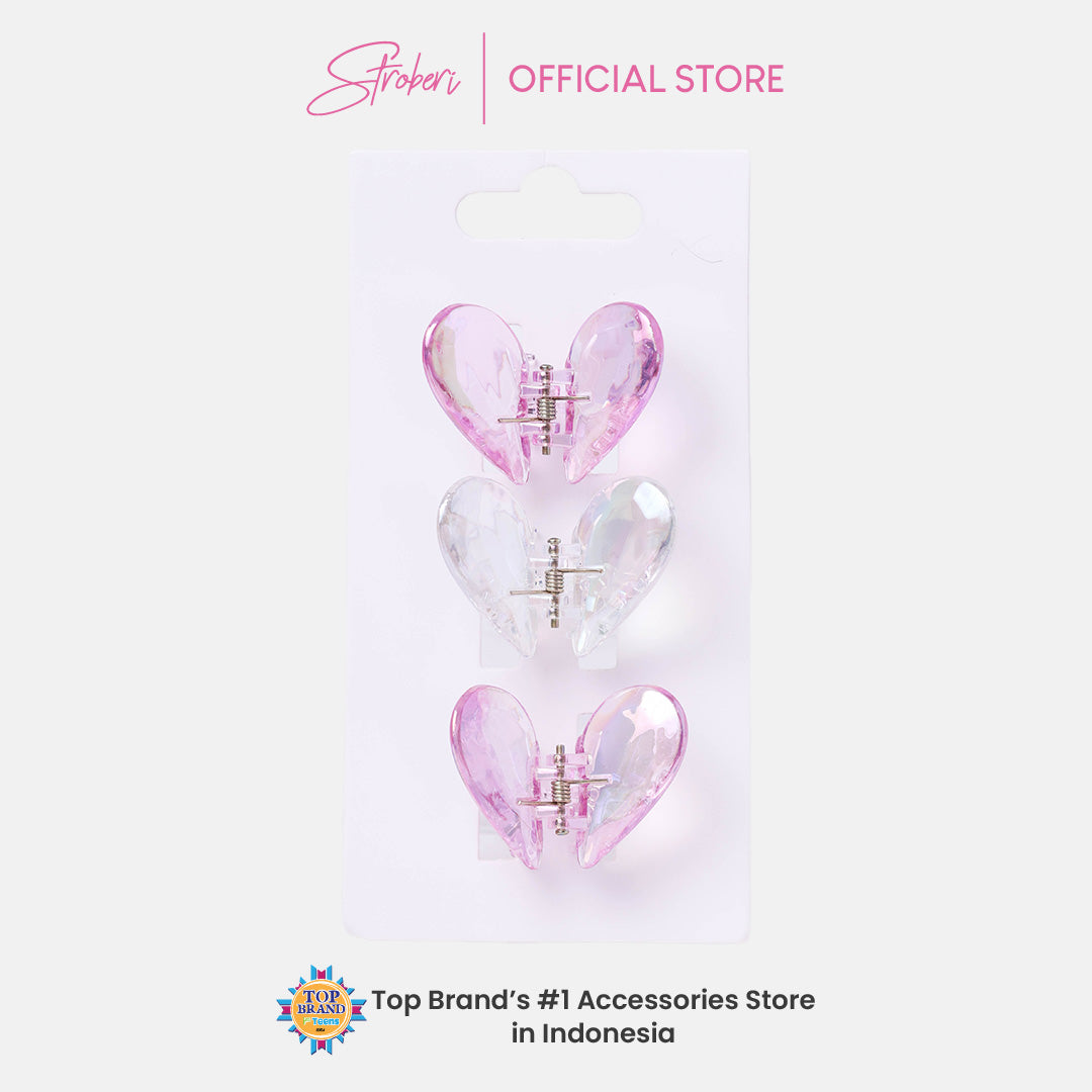 Stroberi Shape Hair Clip Set