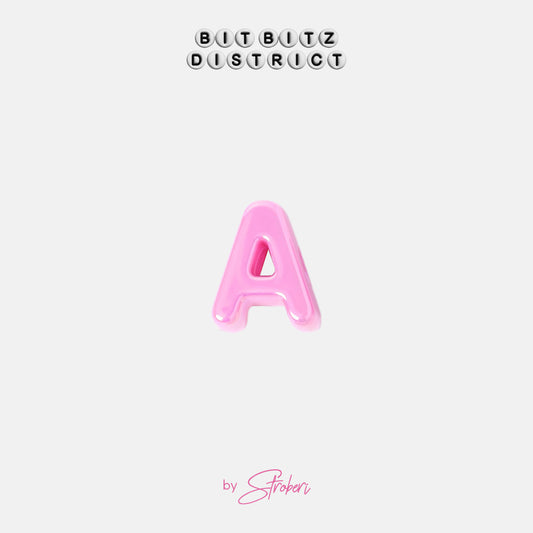 Bit Bitz District DIY Beads  - Alphabet Colorful Metallic