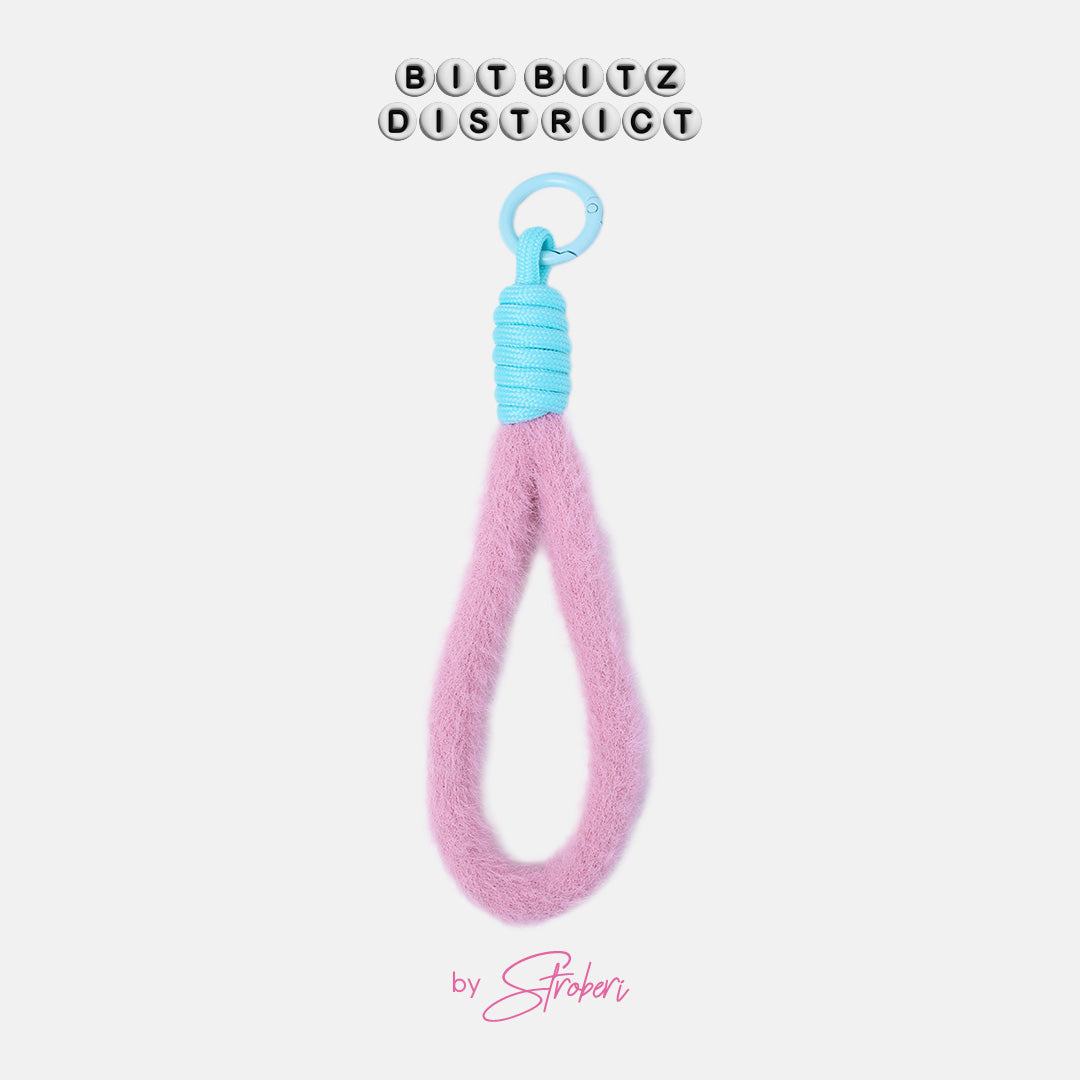 Stroberi Mix Rope Wrist Phone Strap