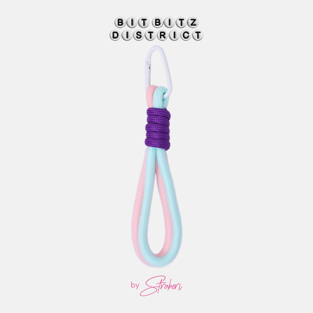 Stroberi Mix Rope Wrist Phone Strap