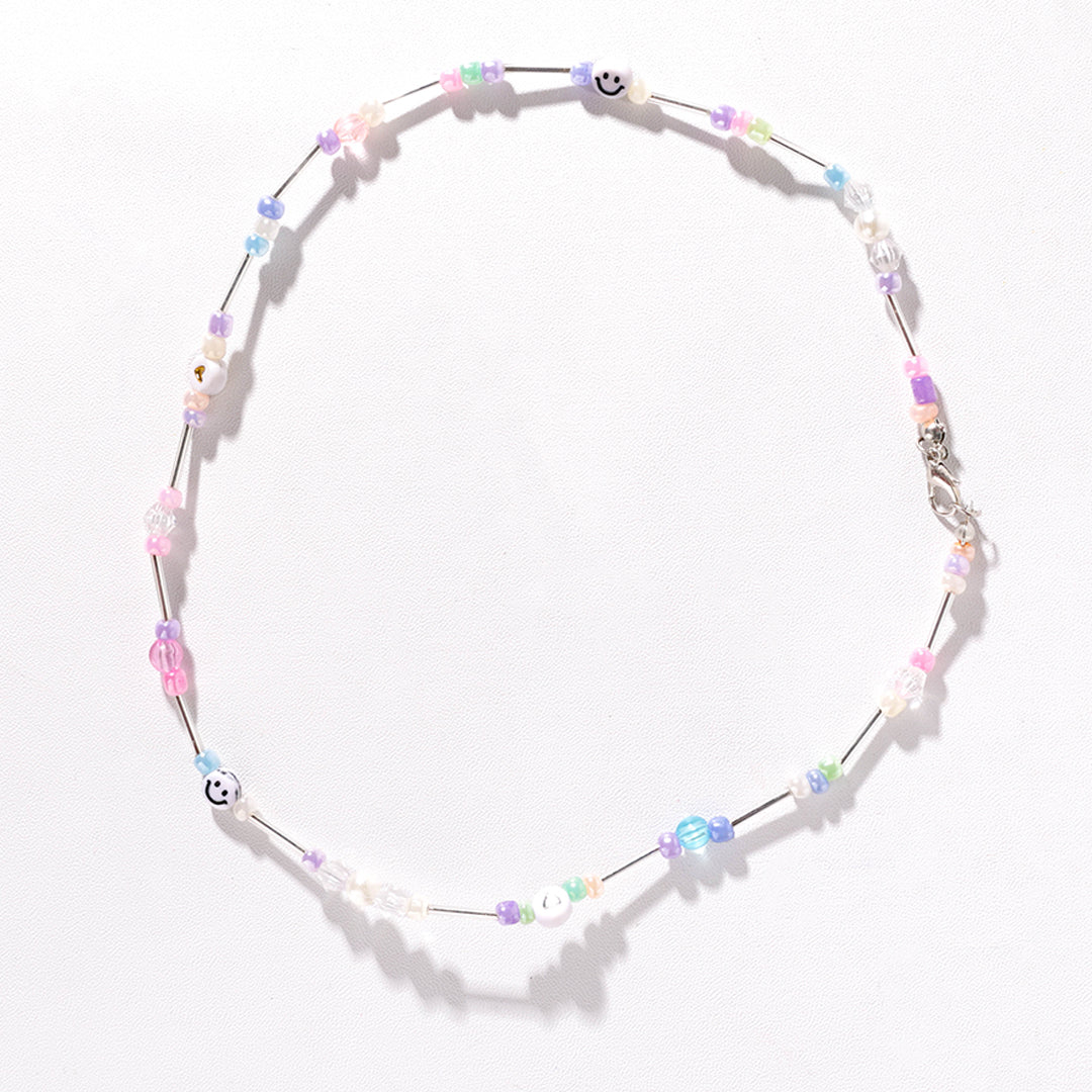 Stroberi Beads Colorful Necklace -2