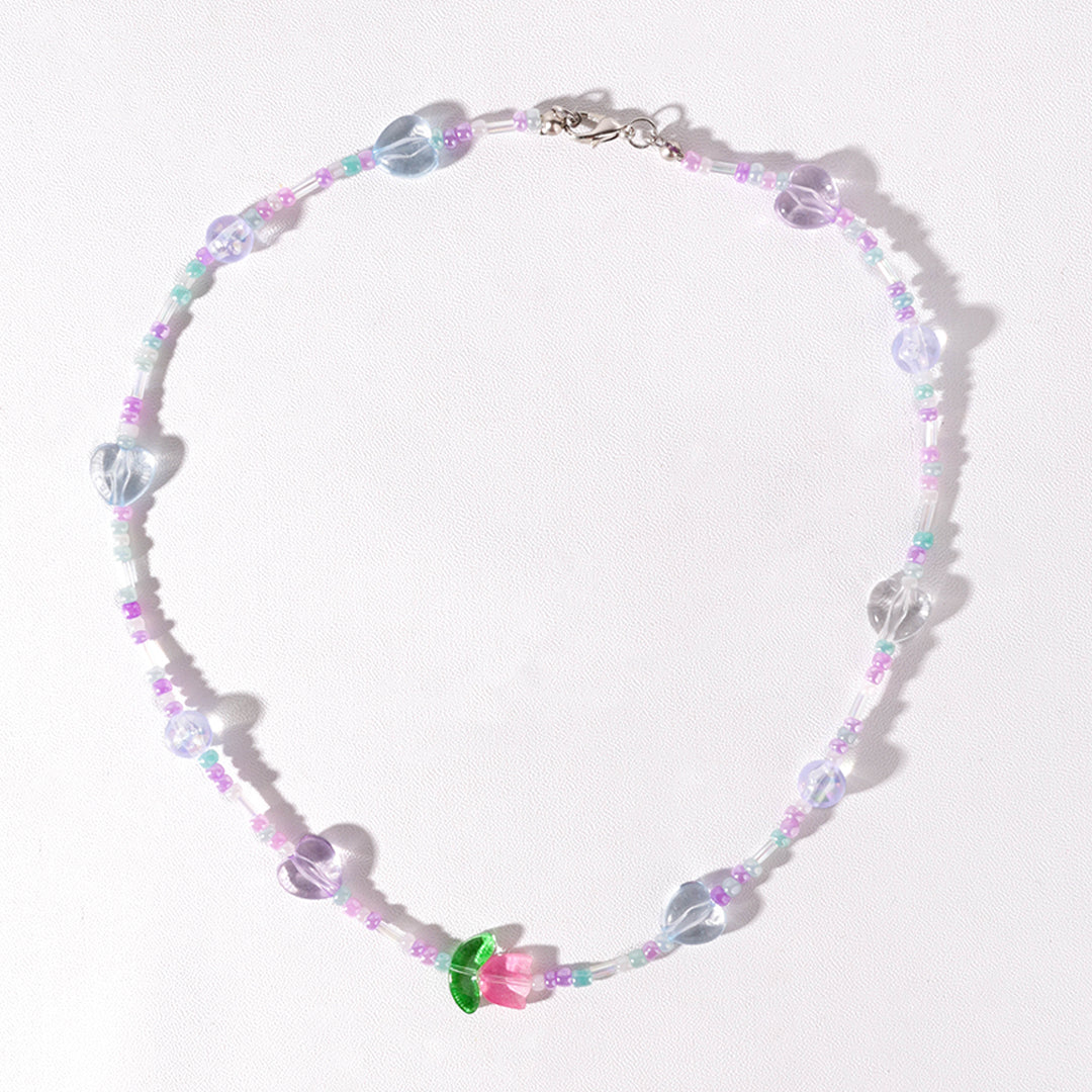 Stroberi Beads Colorful Necklace -2