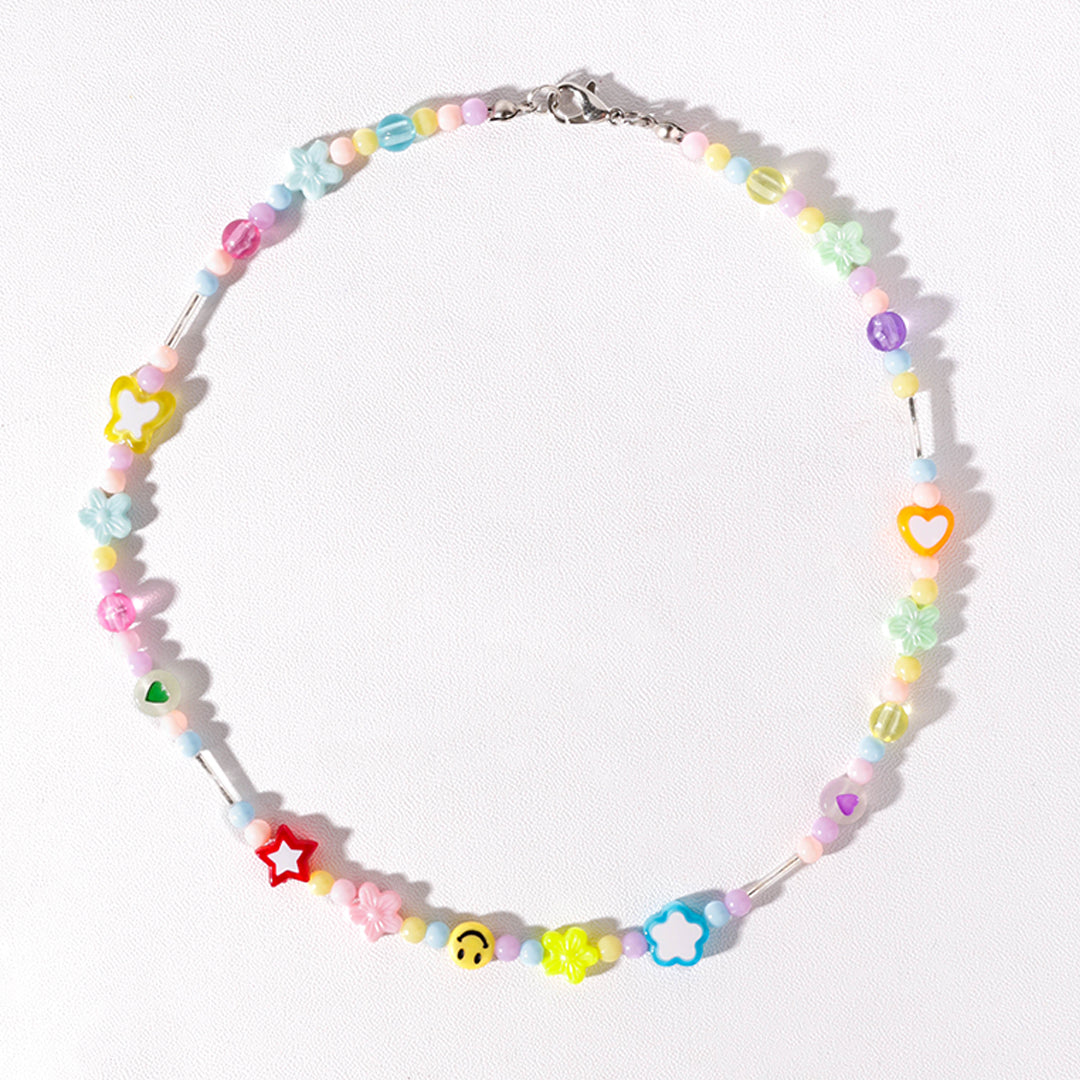 Stroberi Beads Colorful Necklace -2