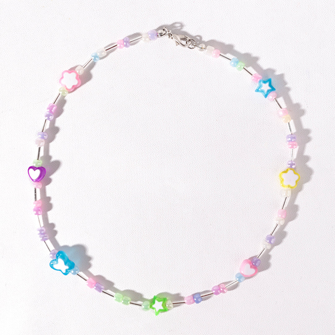 Stroberi Beads Colorful Necklace -2