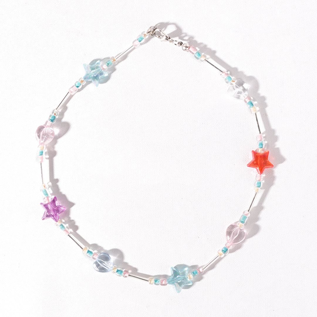 Stroberi Beads Colorful Necklace -2