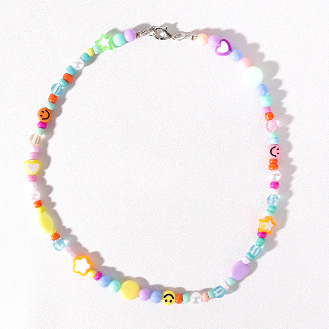Stroberi Beads Colorful Necklace -2