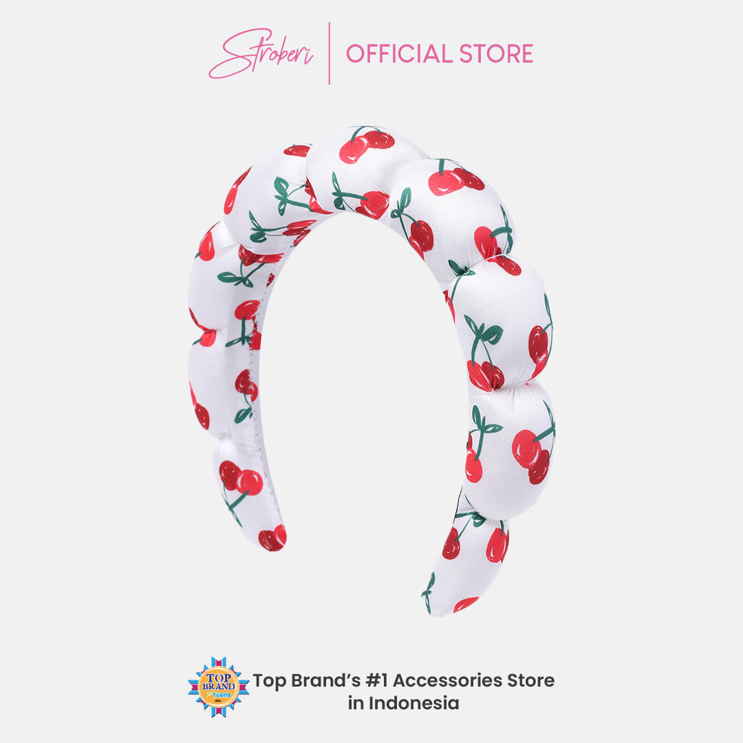 Stroberi Puffy Color Headband