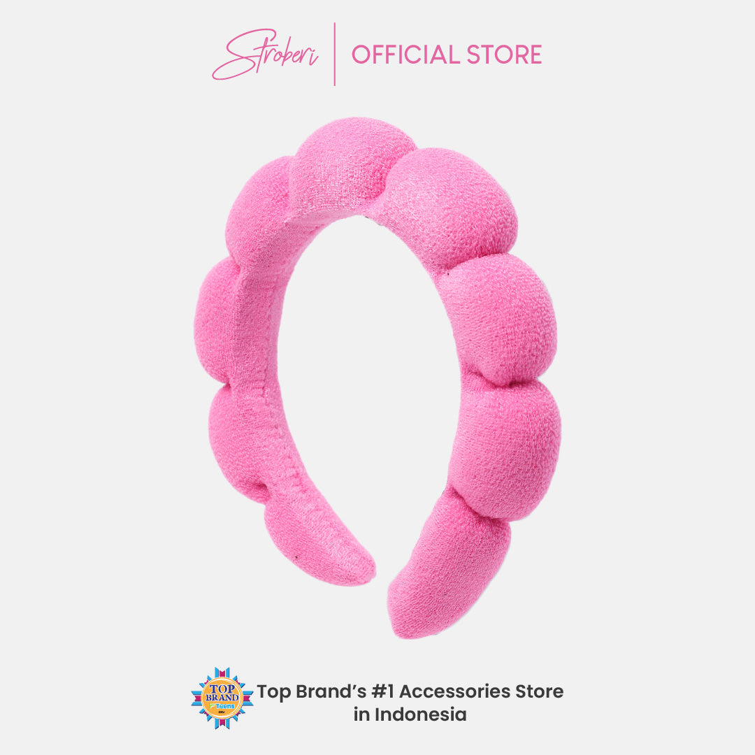 Stroberi Puffy Color Headband
