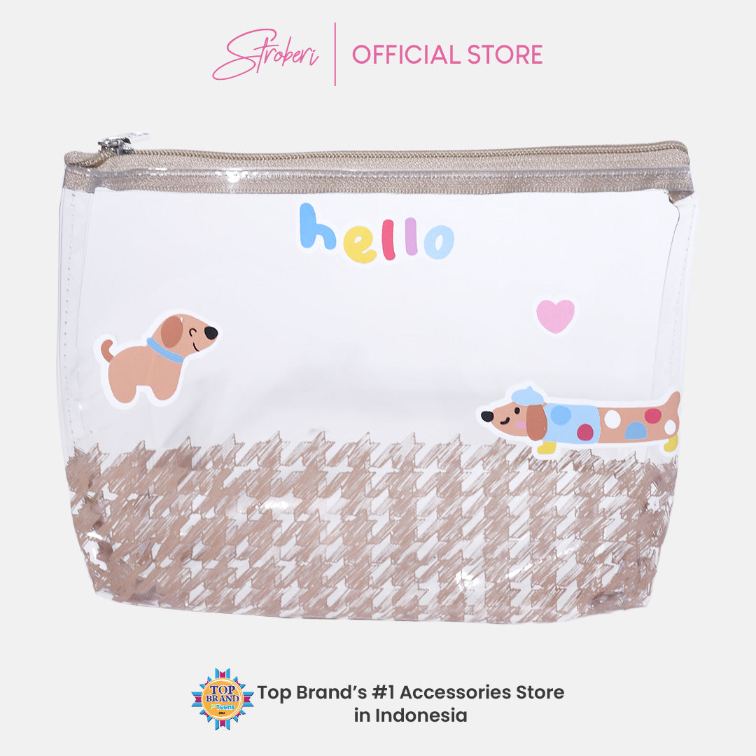 Stroberi Houndstooth New Pouch Series