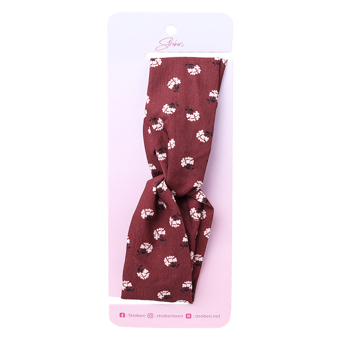 Stroberi Flower Fabric Headband