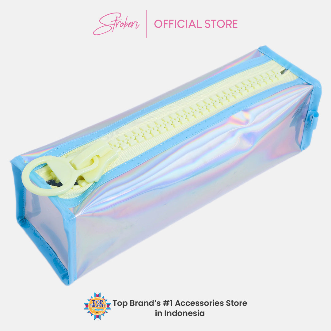 Stroberi Big Zipper Hologram Pouch