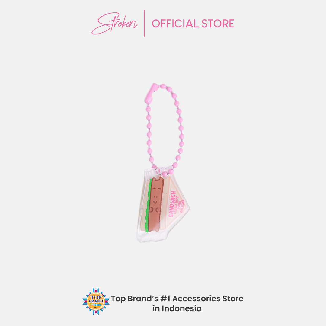 Stroberi Acrylic F&B 3D Keychain
