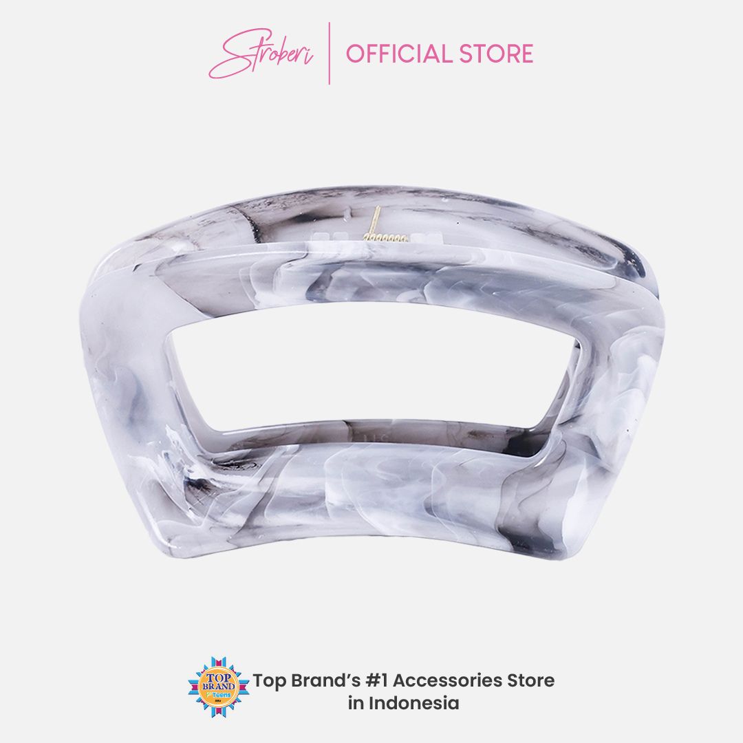 Stroberi Marble Shape Hair Clip