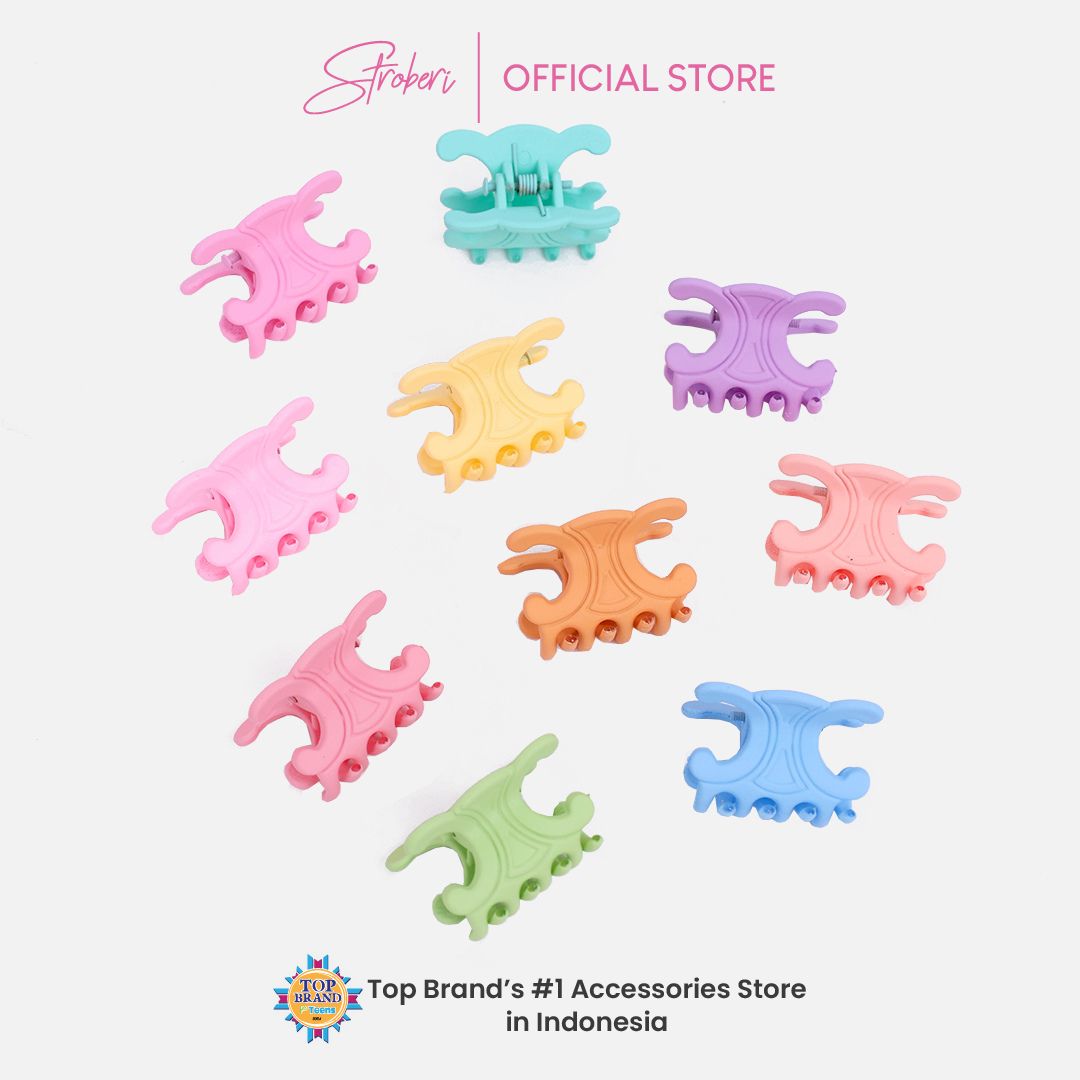 Stroberi Colored Mini Doff Hair Clip
