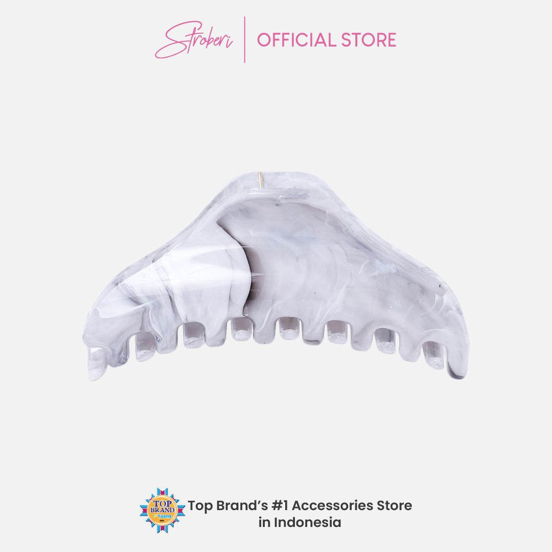 Stroberi Marble Shape Hair Clip