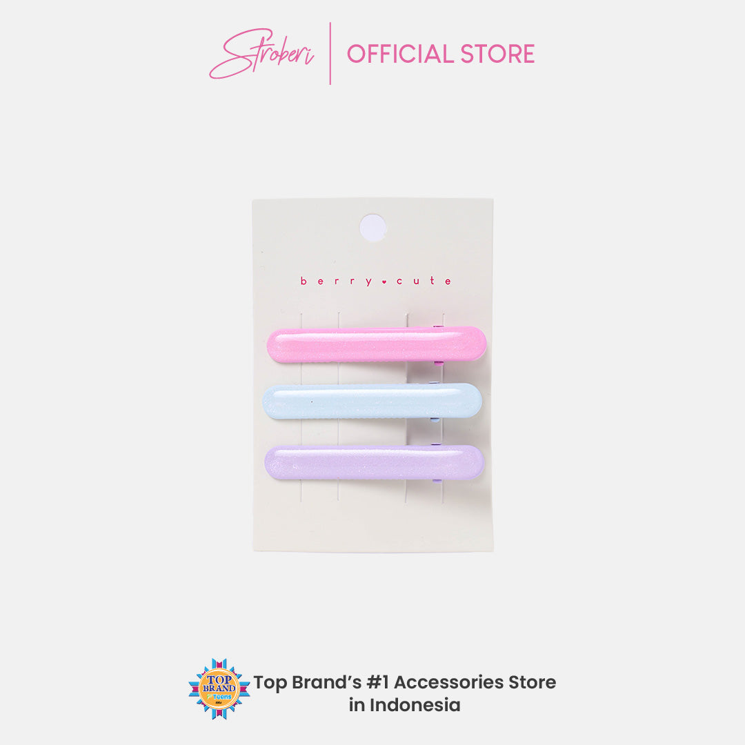 Stroberi Hole Pastel Set Hair Clip