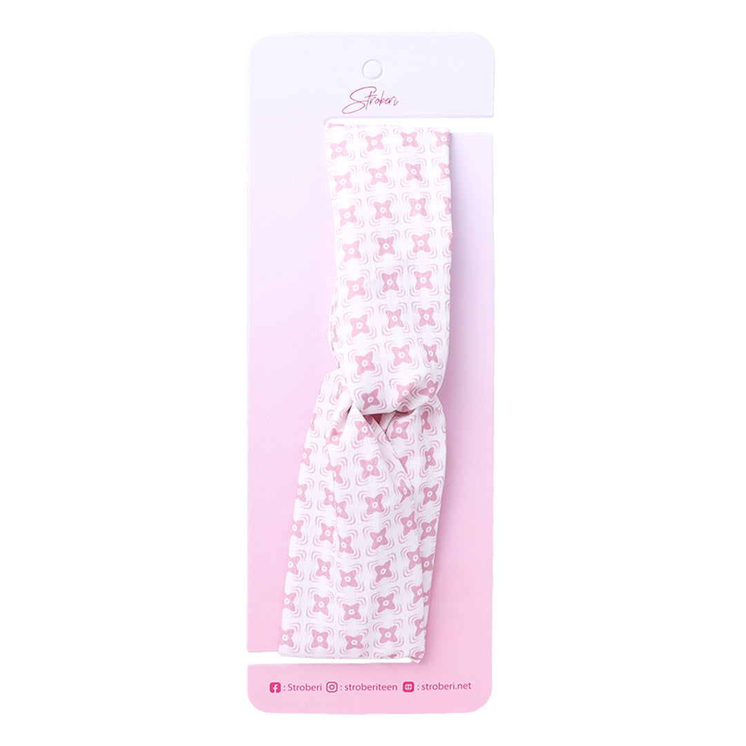 Stroberi Flower Fabric Headband