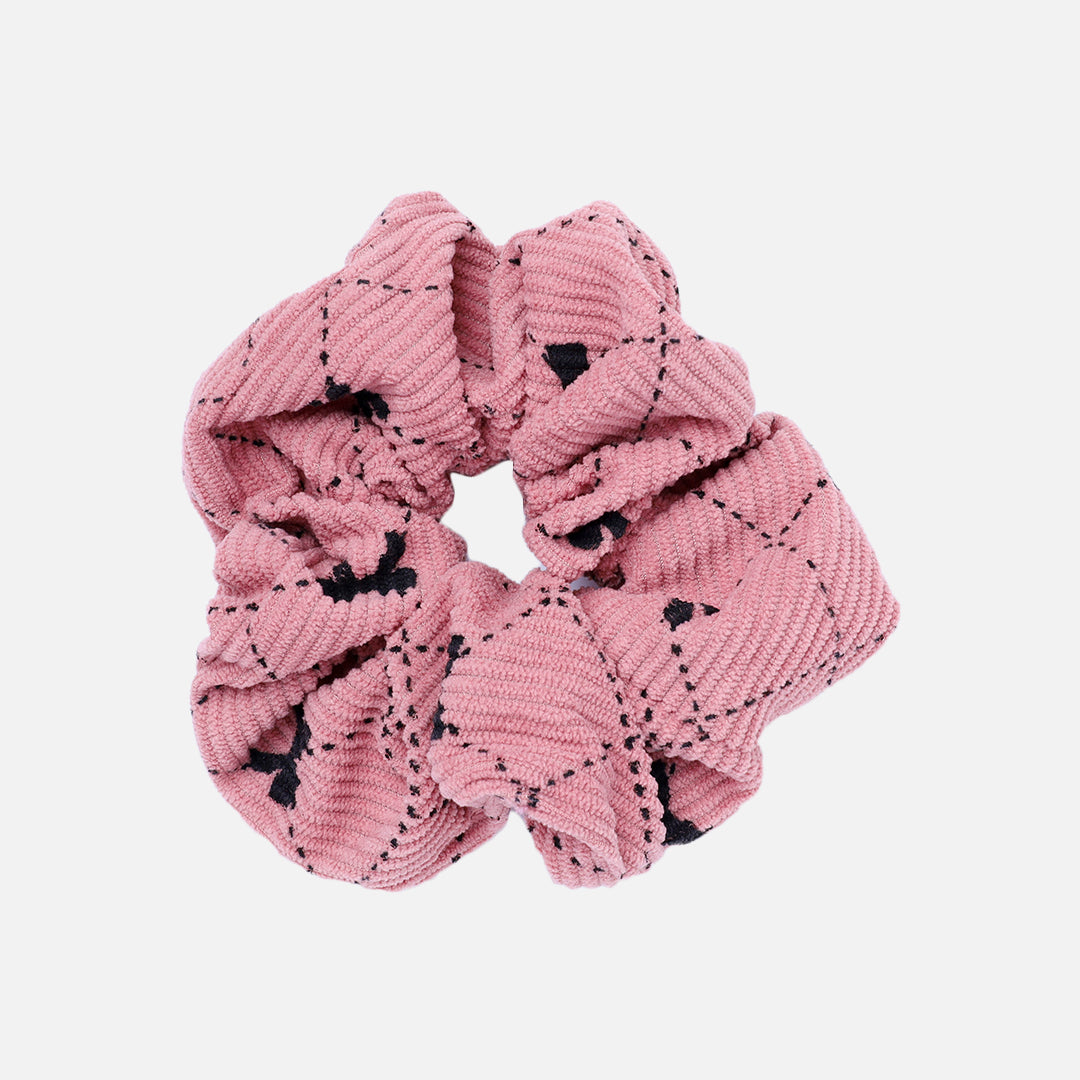 Stroberi Scrunchie Corduroy Hair Tie