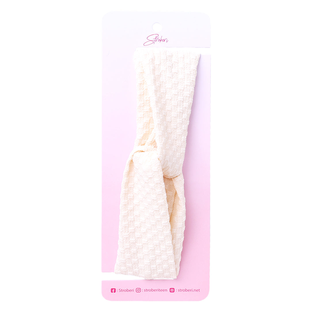 Stroberi Knot Fabric Headband -1