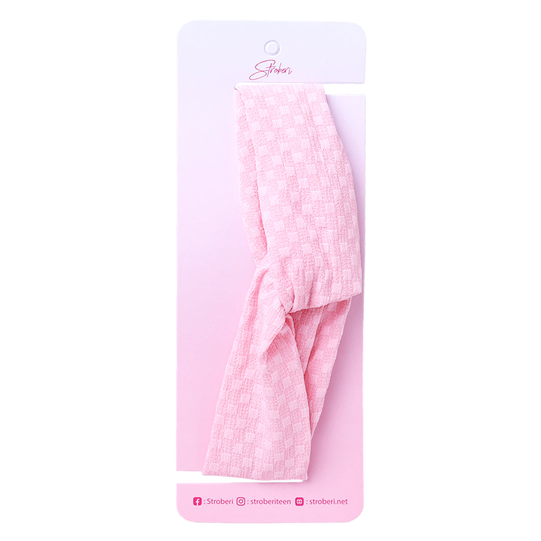 Stroberi Knot Fabric Headband -1
