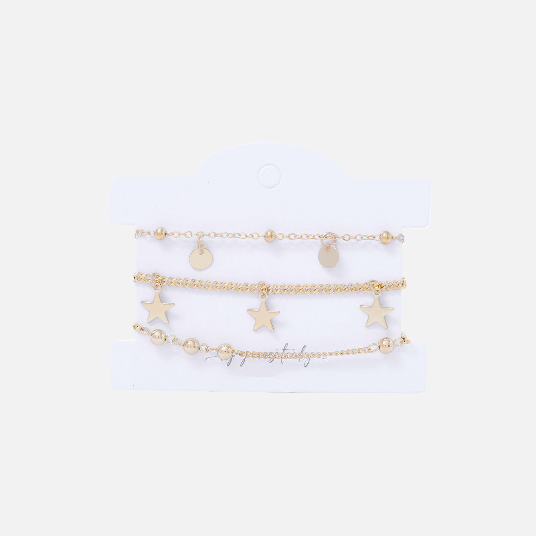 Stroberi Chain Bracelet Set