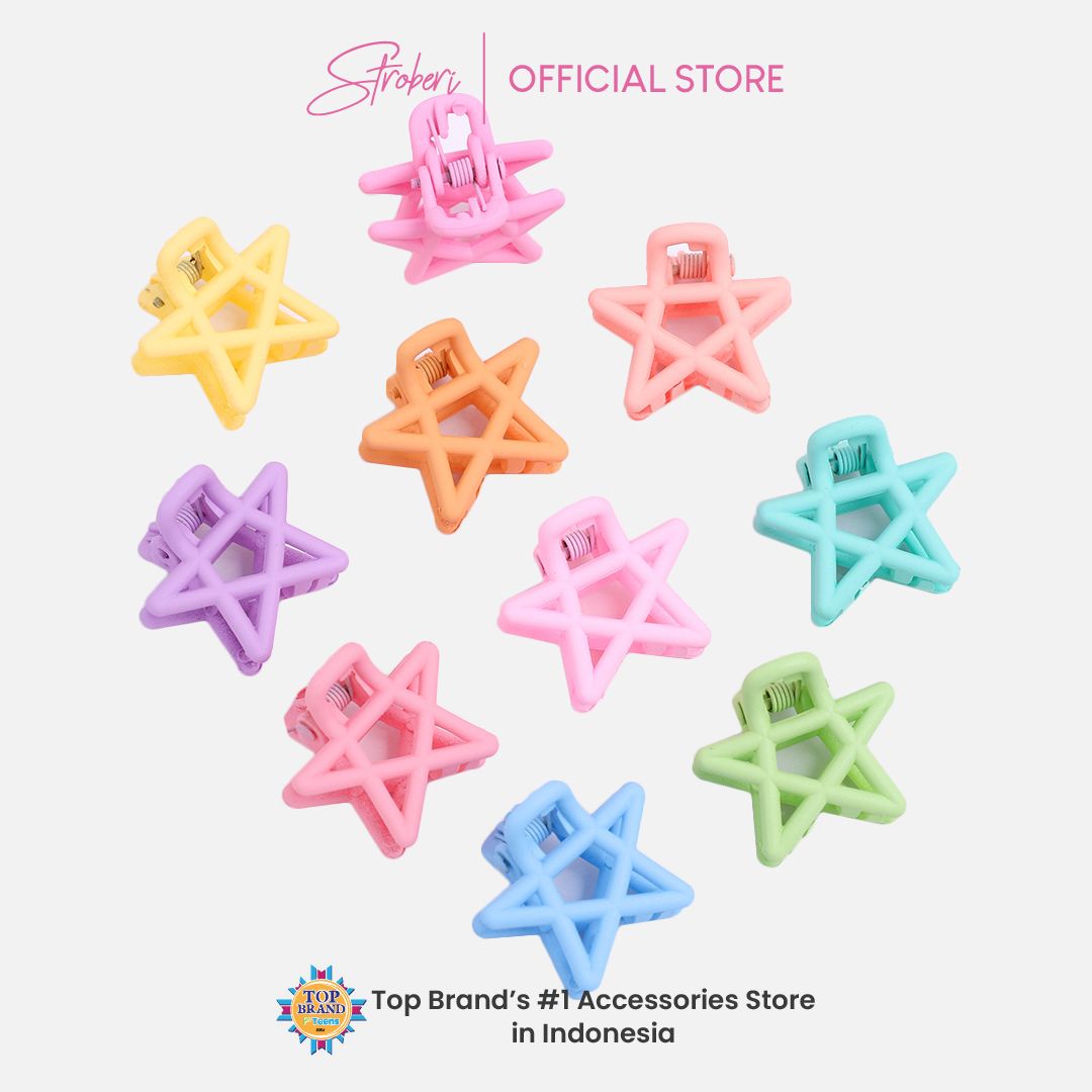 Stroberi Colored Mini Doff Hair Clip