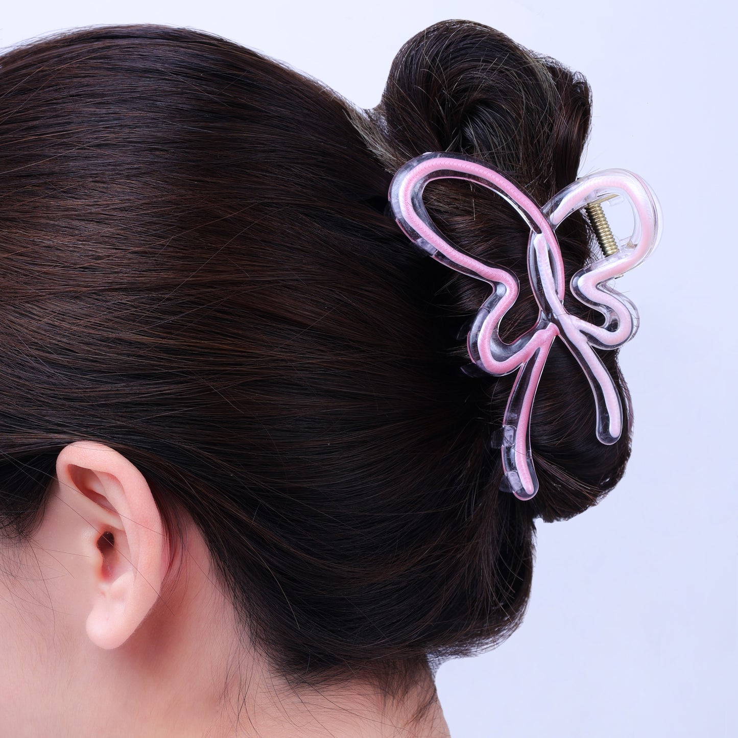 Stroberi Two Tone Butterfly Hair Clip