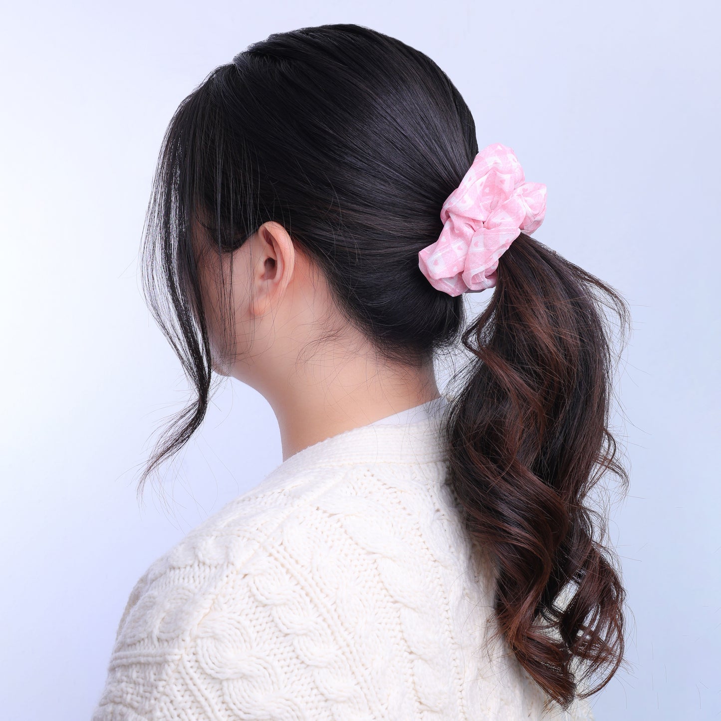 Stroberi Scrunchie Motif Love Hair Tie