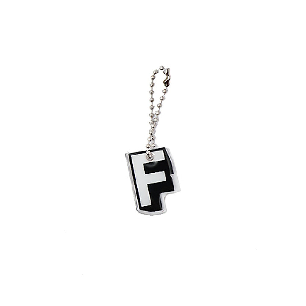 Stroberi Black & White Alphabet Keychain -1