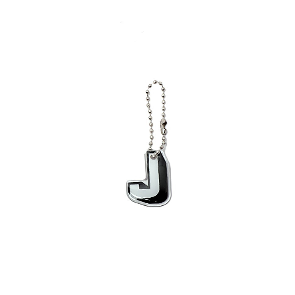 Stroberi Black & White Alphabet Keychain -1