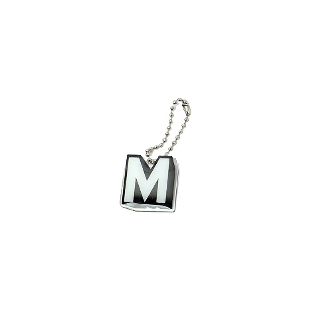 Stroberi Black & White Alphabet Keychain -1