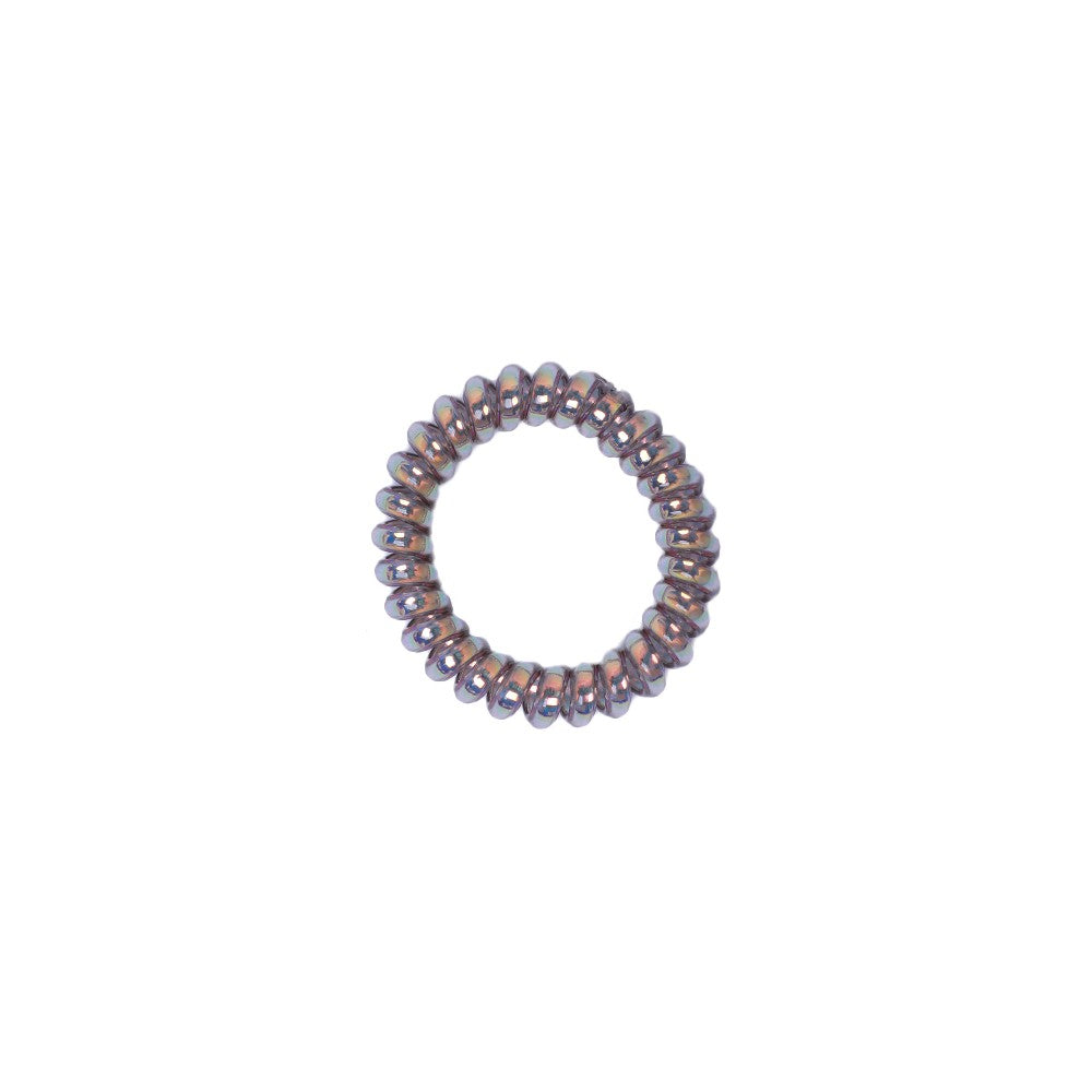 Stroberi Metallic Cable Medium Hair Ties