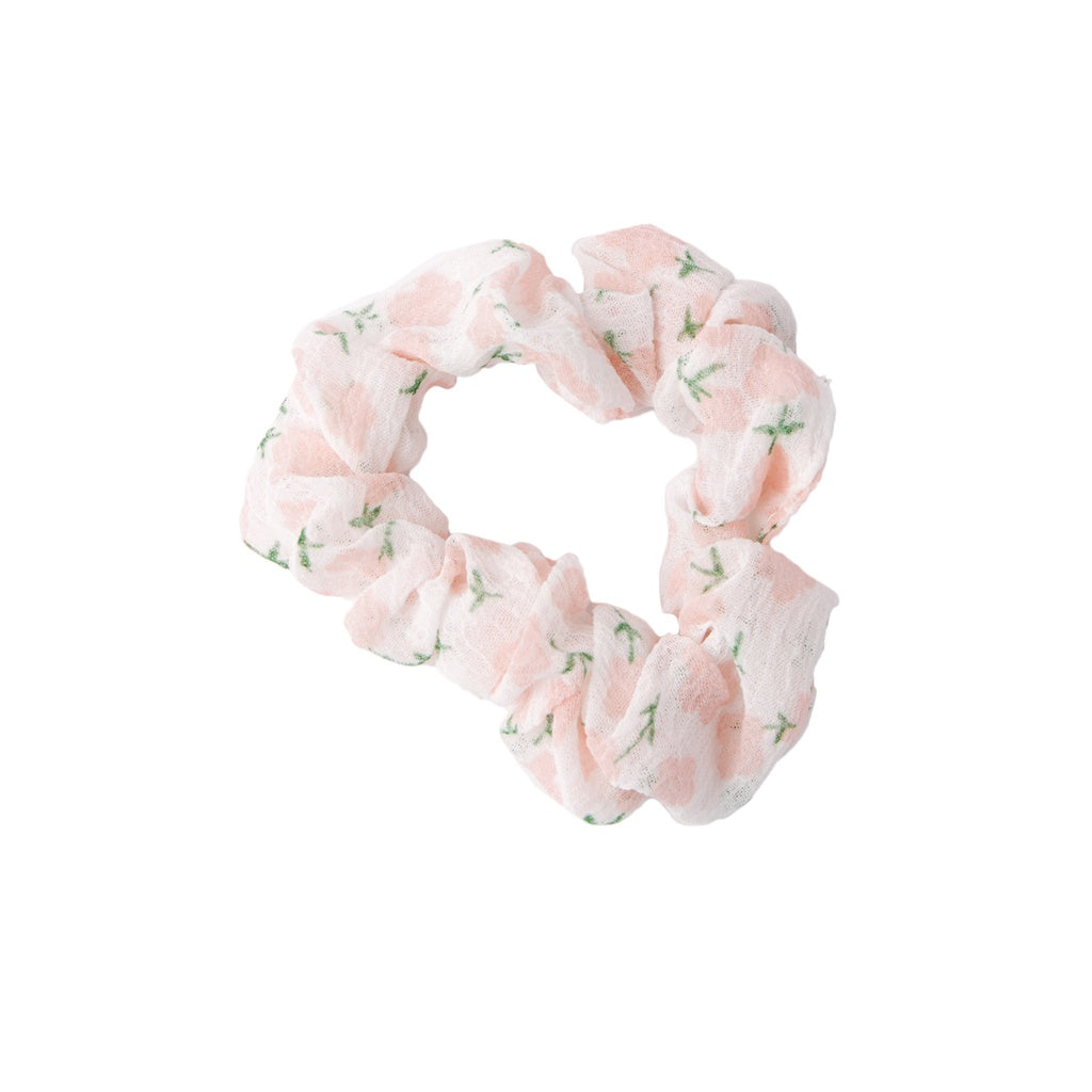 Stroberi Mini Scrunchie Flower Hair Tie