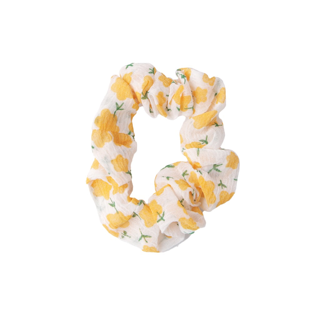 Stroberi Mini Scrunchie Flower Hair Tie