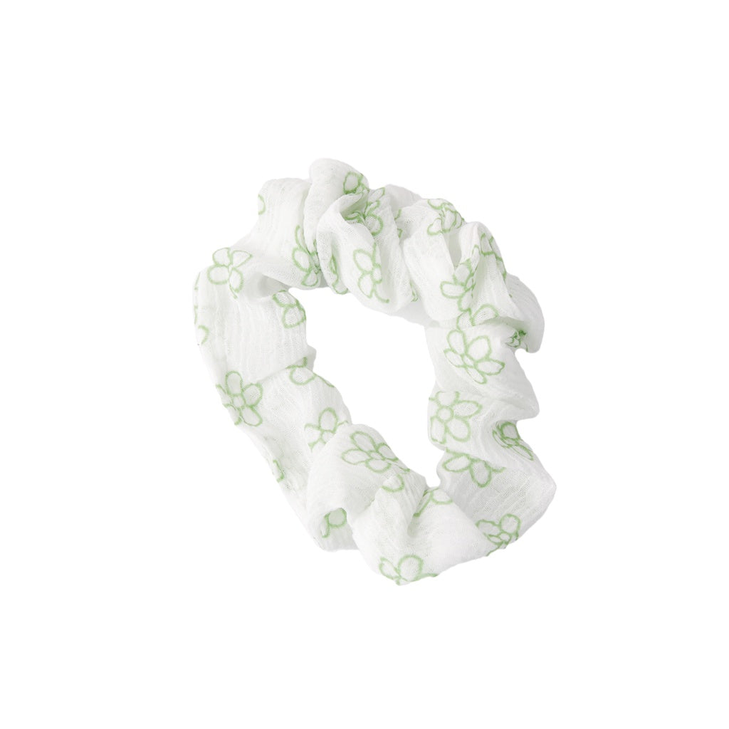 Stroberi Mini Scrunchie Flower Hair Tie