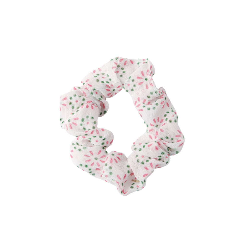 Stroberi Mini Scrunchie Flower Hair Tie