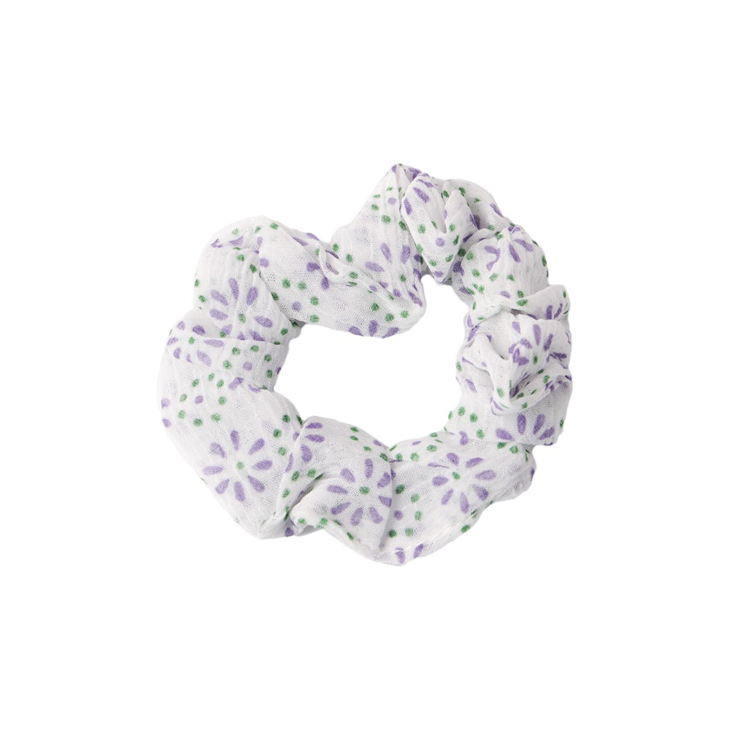 Stroberi Mini Scrunchie Flower Hair Tie