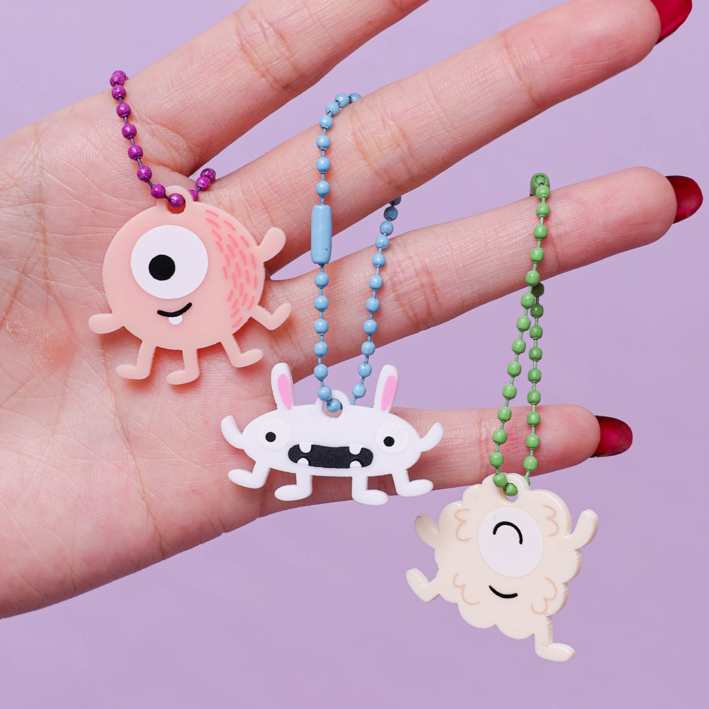 Stroberi Acrylic Monster Keychain