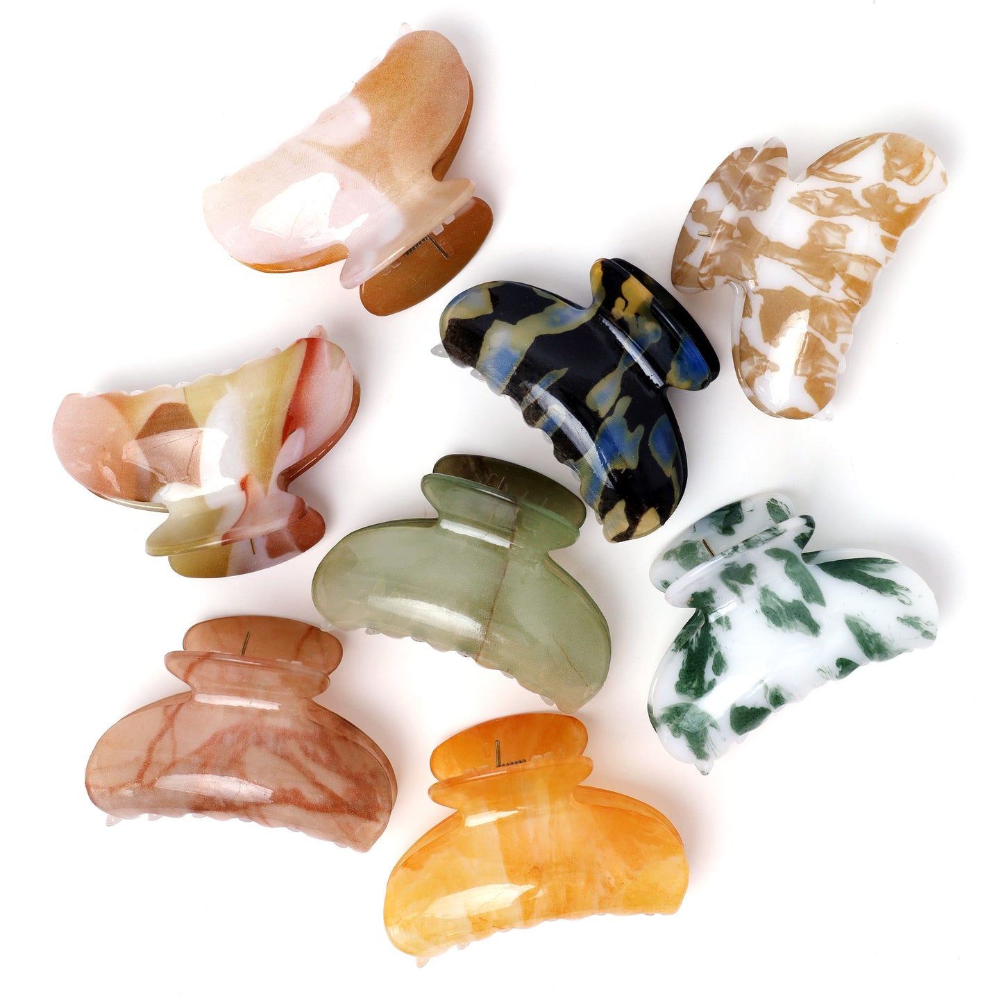 Stroberi Basic Curved Marble Hair Clip